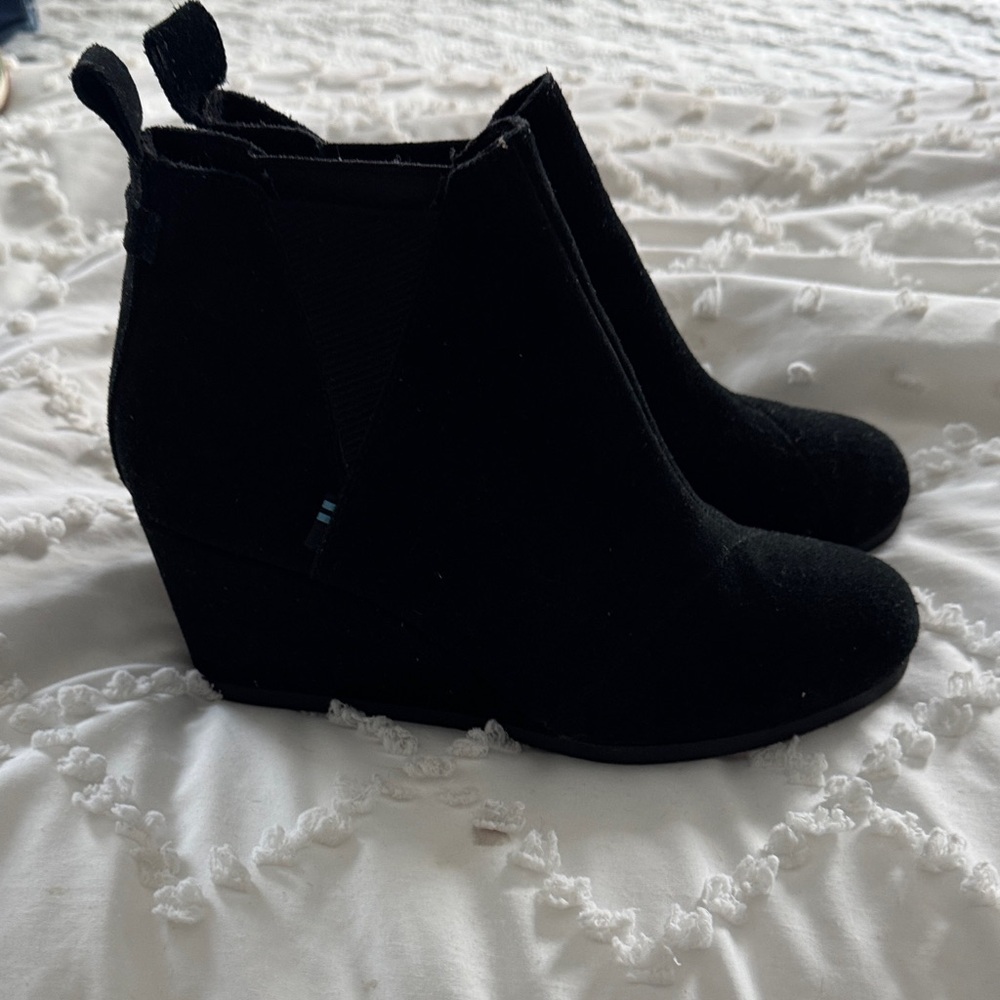 Toms Black Ankle Booties